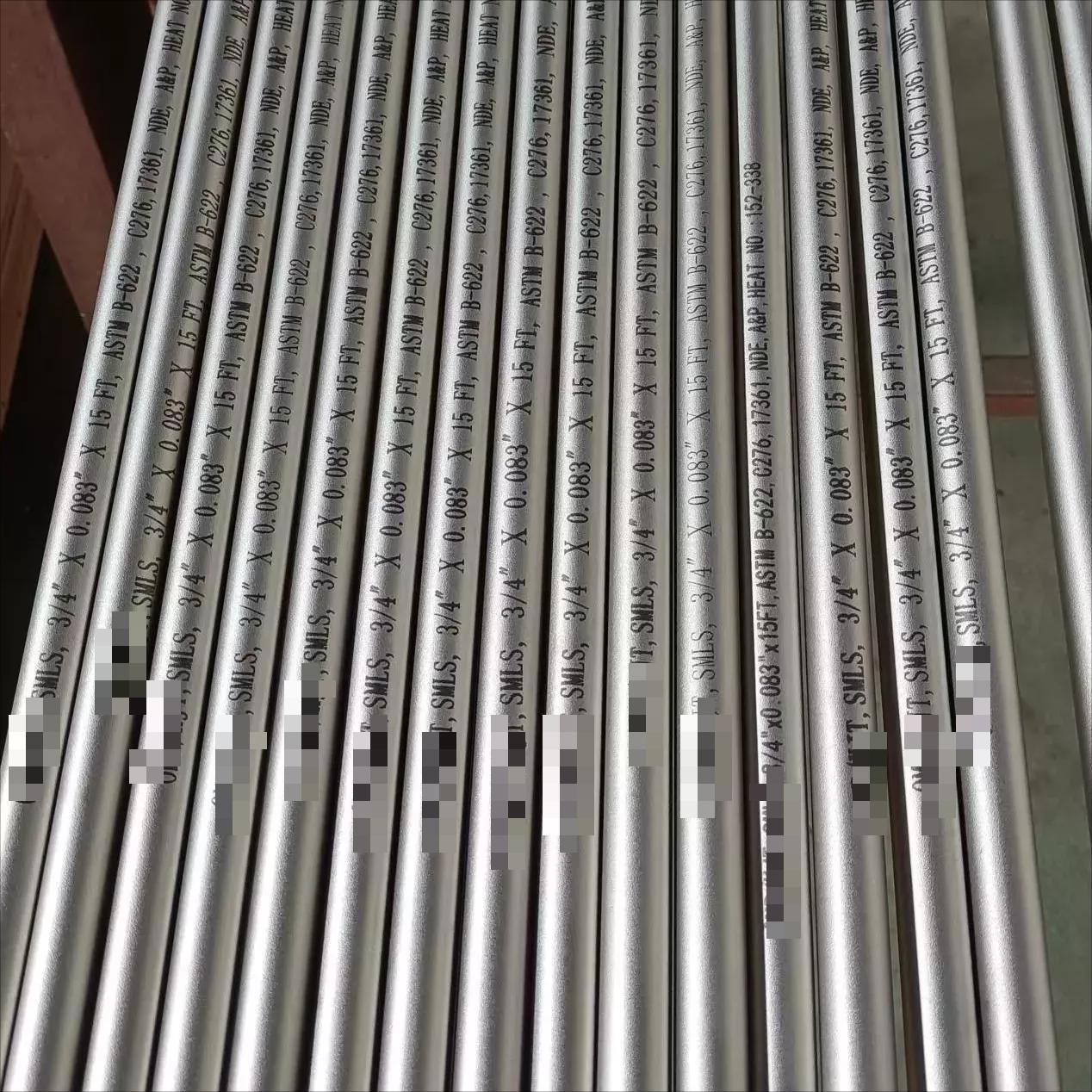 High Pricision ISO9001 ASTM C276 Hastelloy Bright Annealed Stainless Steel Seamless Pipes