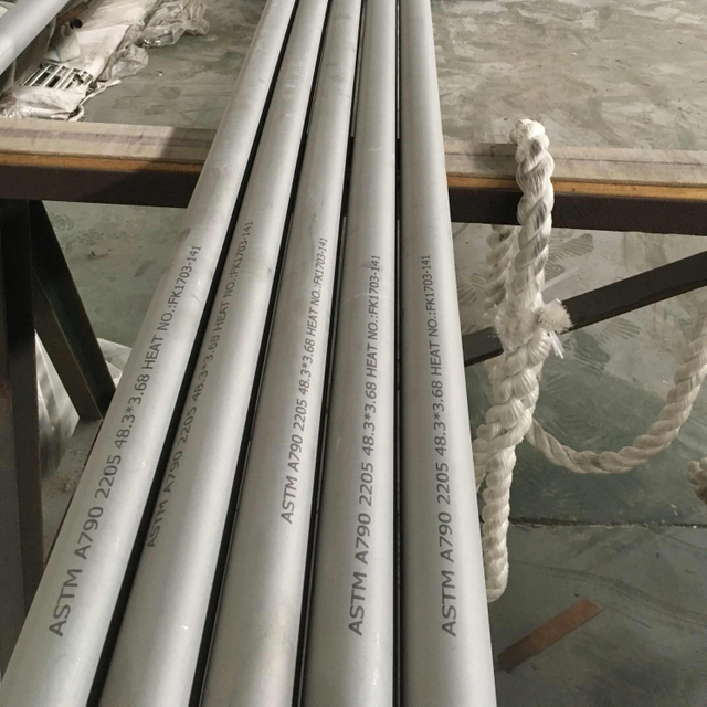 round liquid transit S32205 2205 seamless duplex Grade stainless steel pipe TUV